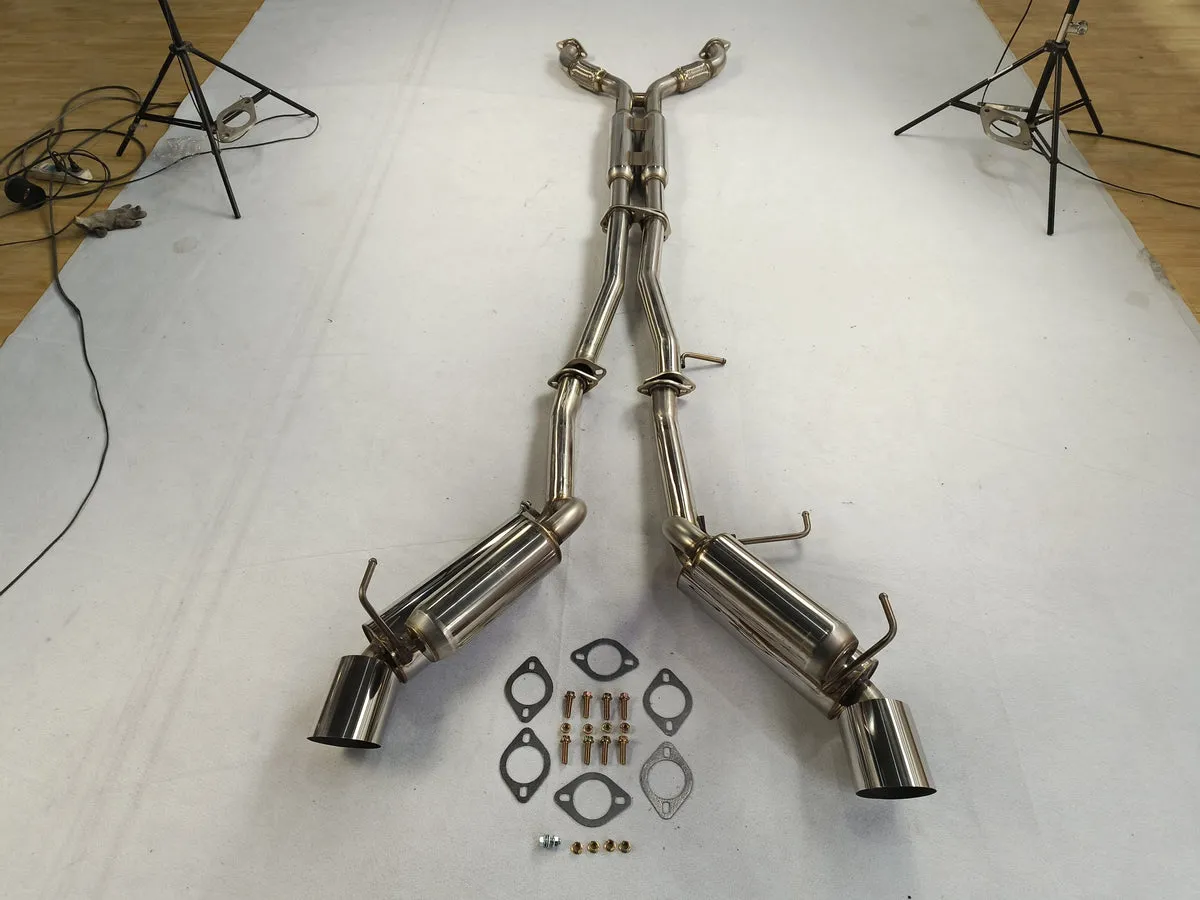 03-07 Infiniti G35 Coupe 4.5 '' Sistema de escape de la punta del silenciador enrollado