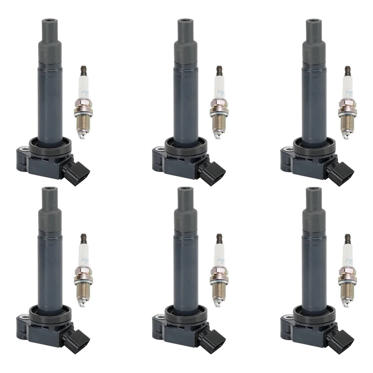 1999-2003 LEXUS ES300/RX300 3.0L V6 6pcs Bobina de encendido+6pcs bujía de bujía 90919-02234 UF267 1788315 6731301