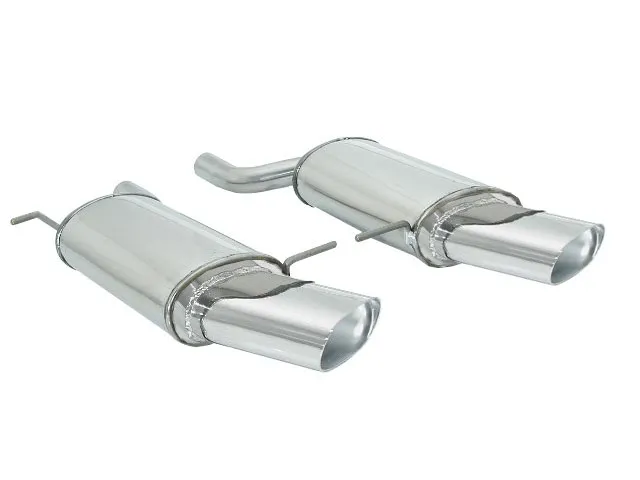 RAGAZZON SILENCIOSO TRASERO DOBLE EN ACERO INOX CON SALIDAS OVALADAS 128X80 MM BMW X5 (E53 / E70)
