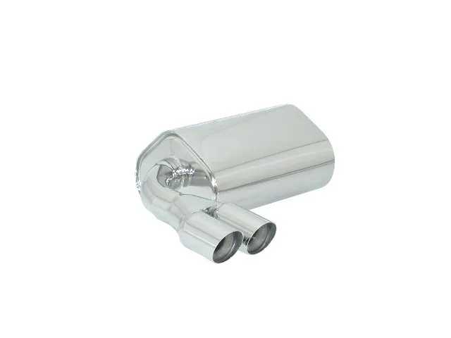 RAGAZZON SILENCIOSO TRASERO EN ACERO INOX CON SALIDAS REDONDAS 2X70 MM SPORT LINE ASIMETRICAS AUDI A3 (TYP 8P) 2003-2013