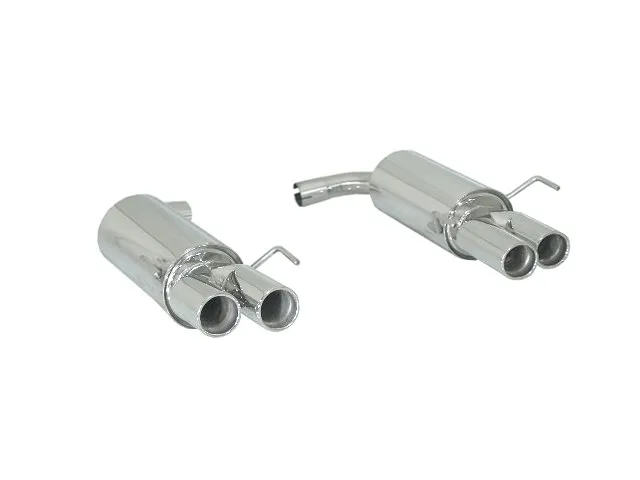 RAGAZZON SILENCIOSO TRASERO DOBLE EN ACERO INOX CON SALIDAS REDONDAS 2X76 MM ASIMETRICAS ALFA ROMEO BRERA