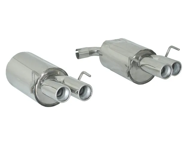 RAGAZZON SILENCIOSO TRASERO DOBLE EN ACERO INOX CON SALIDAS REDONDAS 2X76 MM ASIMETRICAS ALFA ROMEO SPIDER(939)