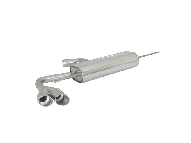 RAGAZZON SILENCIOSO TRASERO EN ACERO INOX CON SALIDAS REDONDAS 2X80 MM SPORT LINE ASIMETRICAS AUDI TT (TYP 8J) 2006-2014