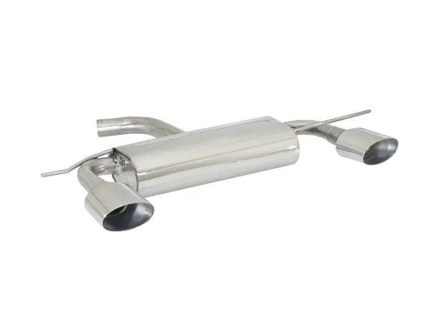 RAGAZZON SILENCIOSO TRASERO DOBLE EN ACERO INOX CON SALIDAS OVALADAS 135X90 MM – MODIFICACIÓN DEL PARACHOQUES ORIGINAL VOLKSWAGEN GOLF MK6