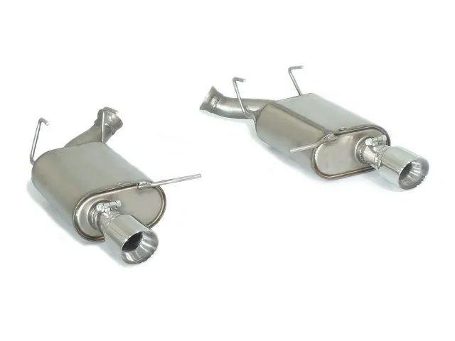 RAGAZZON SILENCIOSO TRASERO DOBLE EN ACERO INOX CON SALIDAS REDONDAS 90 MM SPORT LINE FORD MUSTANG V 2004-2015