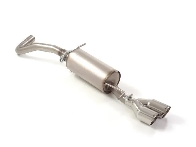 RAGAZZON SILENCIOSO TRASERO EN ACERO INOX CON SALIDAS REDONDAS 2X80 MM SPORT LINE ASIMETRICAS  AUDI A1 (TYP 8X) 2010-2018