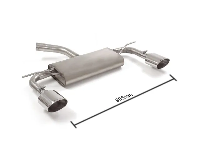 RAGAZZON SILENCIOSO TRASERO DOBLE EN ACERO INOX CON SALIDAS OVALADAS 135X90 MM VOLKSWAGEN GOLF MK7