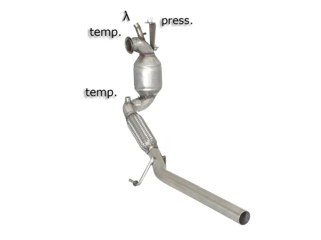 RAGAZZON CATALIZADOR GRUPO N + TRAMO SUSTITUCIÓN FILTRO ANTIPARTÍCULAS EN ACERO INOX GRUPO N SEAT IBIZA MK4 (6J) 2008-2017