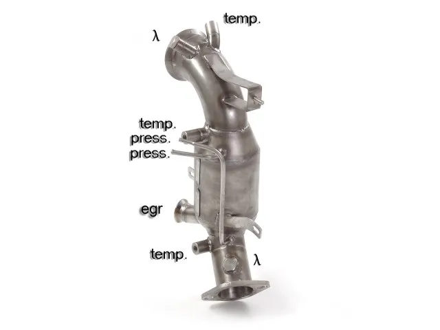 RAGAZZON CATALIZADOR GRUPO N + TRAMO SUSTITUCIÓN FILTRO ANTIPARTÍCULAS EN ACERO INOX GRUPO N  ALFA ROMEO STELVIO(949)