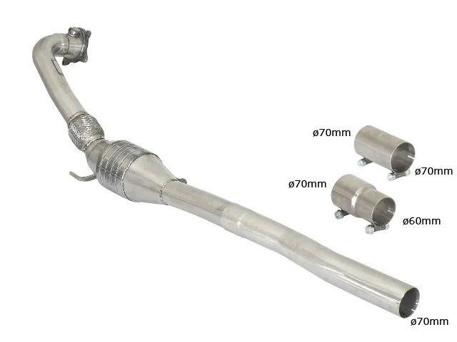 RAGAZZON CATALIZADOR METALICO 200CPSI – LÍNEA CON DIÁMETRO MEJORADO 70 MM AUDI S3 (TYP 8P) 2006-2012