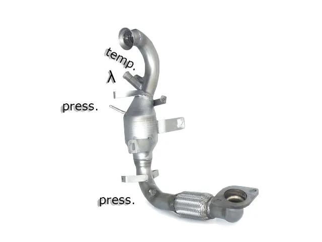 RAGAZZON CATALIZADOR GRUPO N + TRAMO SUSTITUCIÓN FILTRO ANTIPARTÍCULAS EN ACERO INOX GRUPO N  FORD C-MAX 2 2010-