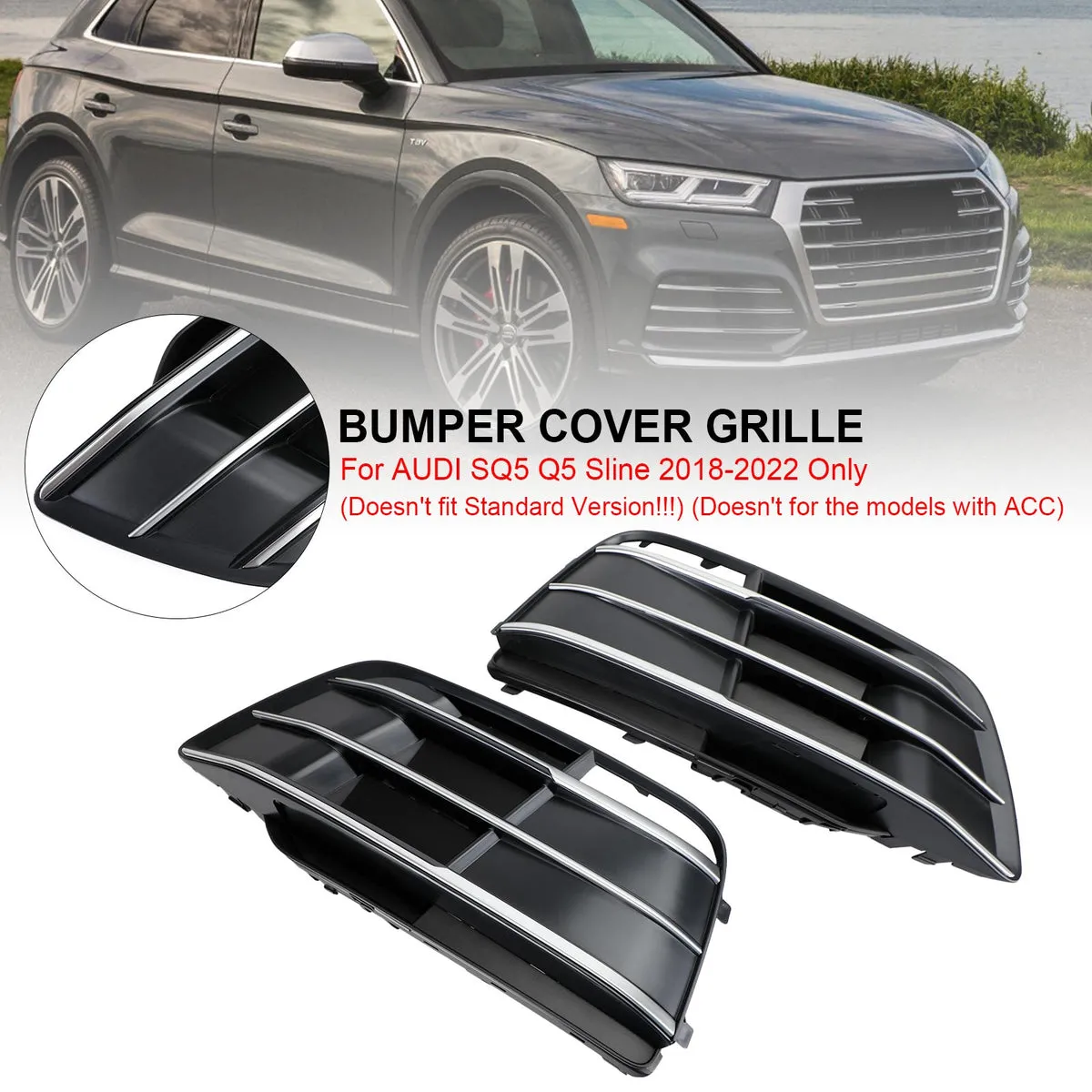 18-22 Audi SQ5 Q5 S Line Bumper Grill Grill Grill 80A807679Mru6 AU8076799