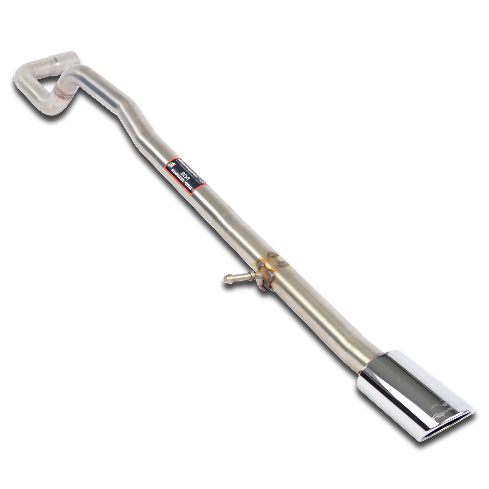 SUPERSPRINT REAR PIPE 100X75(MUFFLER DELETE) VW POLO 6C SEDAN 1.2 TSI BLUEMOTION 4P. (90 HP – 110 HP) 2014 – 2017