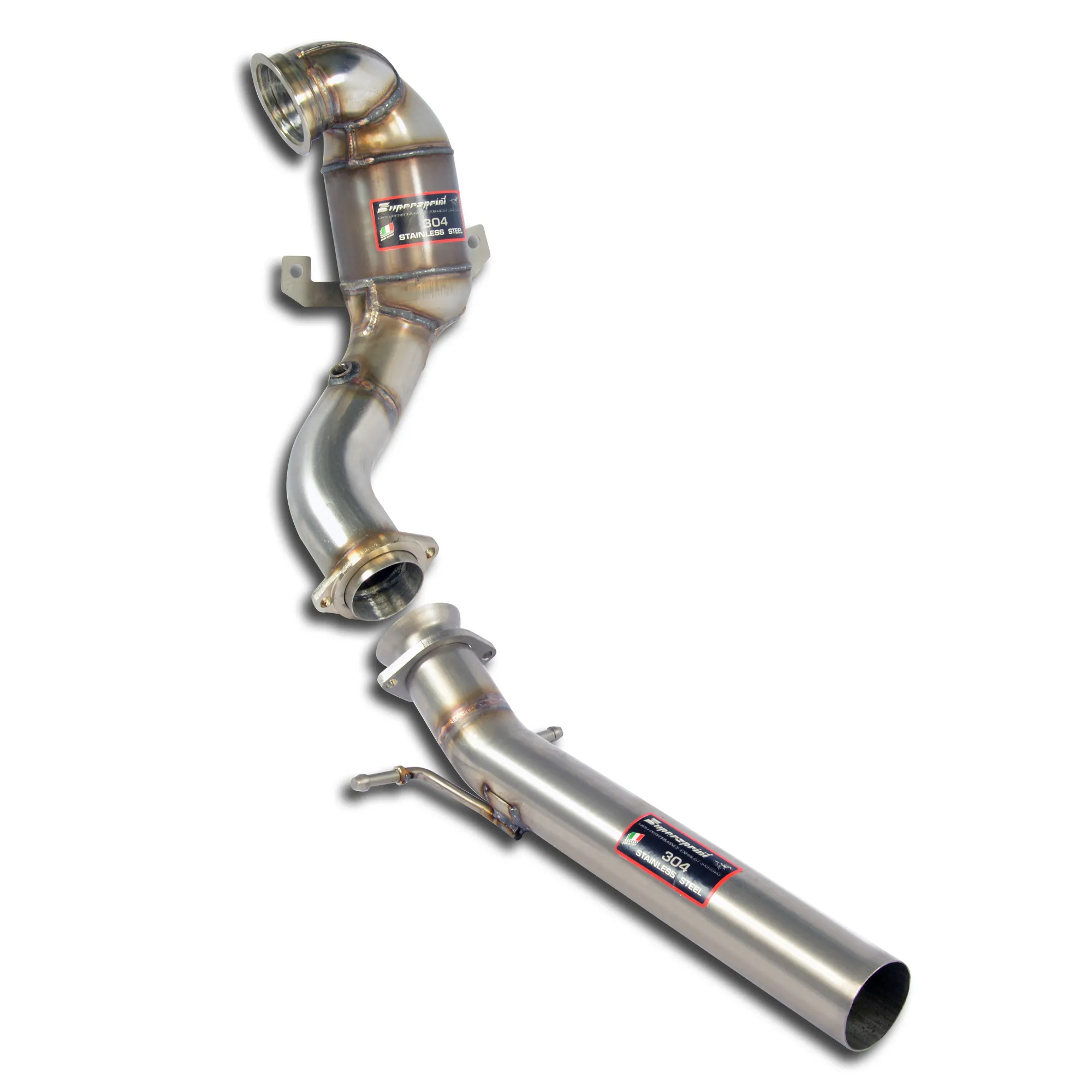 SUPERSPRINT TURBO DOWNPIPE KIT + CATALIZADOR WRC 100 CPSI SEAT LEON 5F CUPRA 2.0 TSI (265 – 280 CV) 2013 – 2015 (Ø76MM)