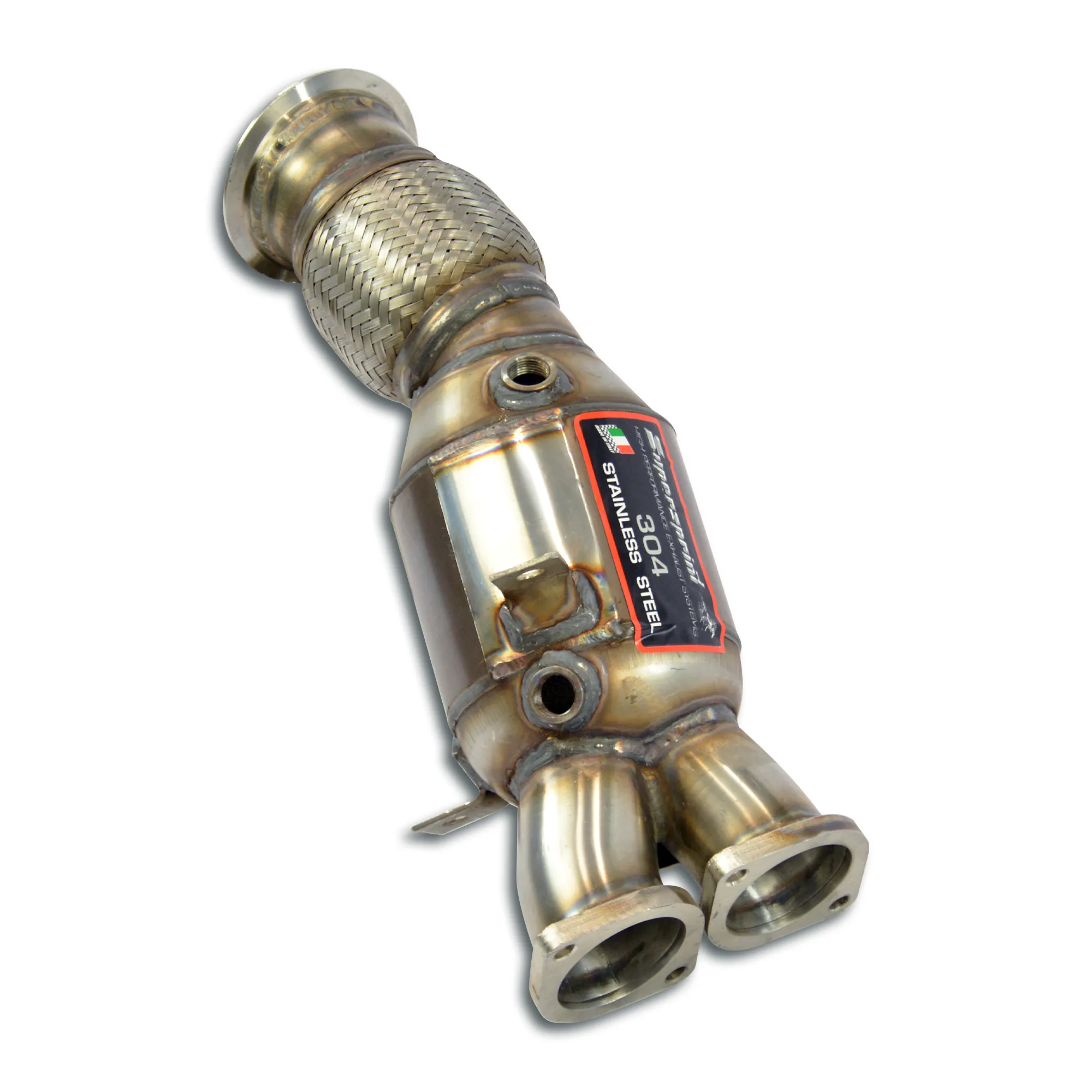 SUPERSPRINT TURBO DOWNPIPE KIT + CATALIZADOR METALICO (VOLANTE A LA DERECHA E IZQUIERDA) BMW E82 COUPÈ 135I 3.0I TURBO (306 CV N55 MOTOR) ’05/2010 – 2013