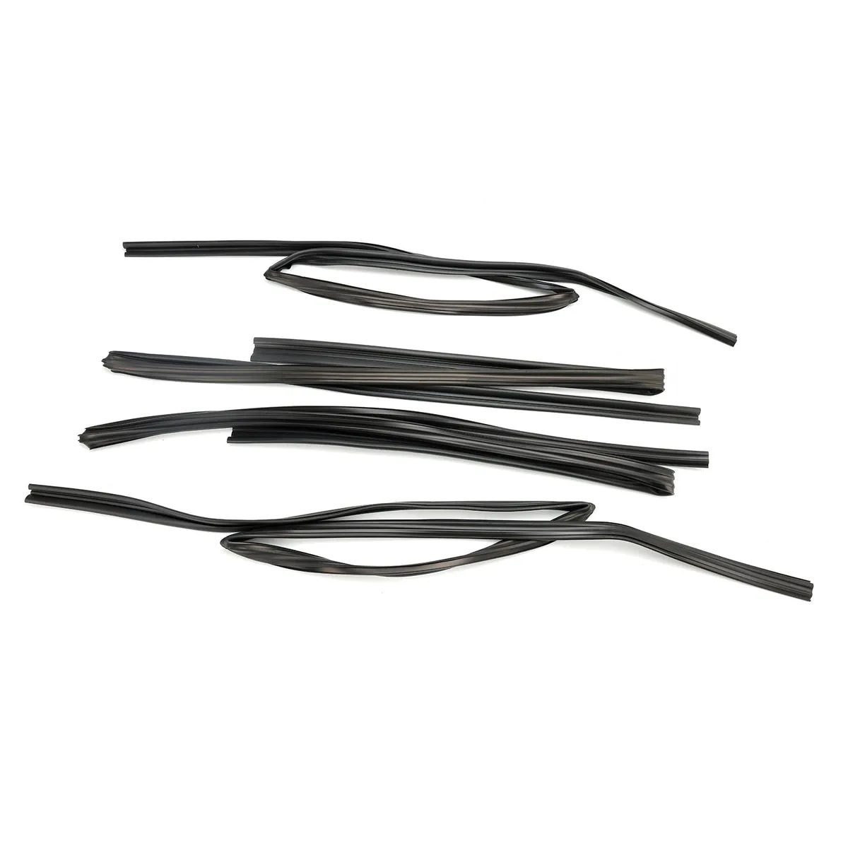 4 piezas de moldura de sello de goma de vidrio para la puerta para Toyota Land Cruiser FJ80 LX450 1991-1997