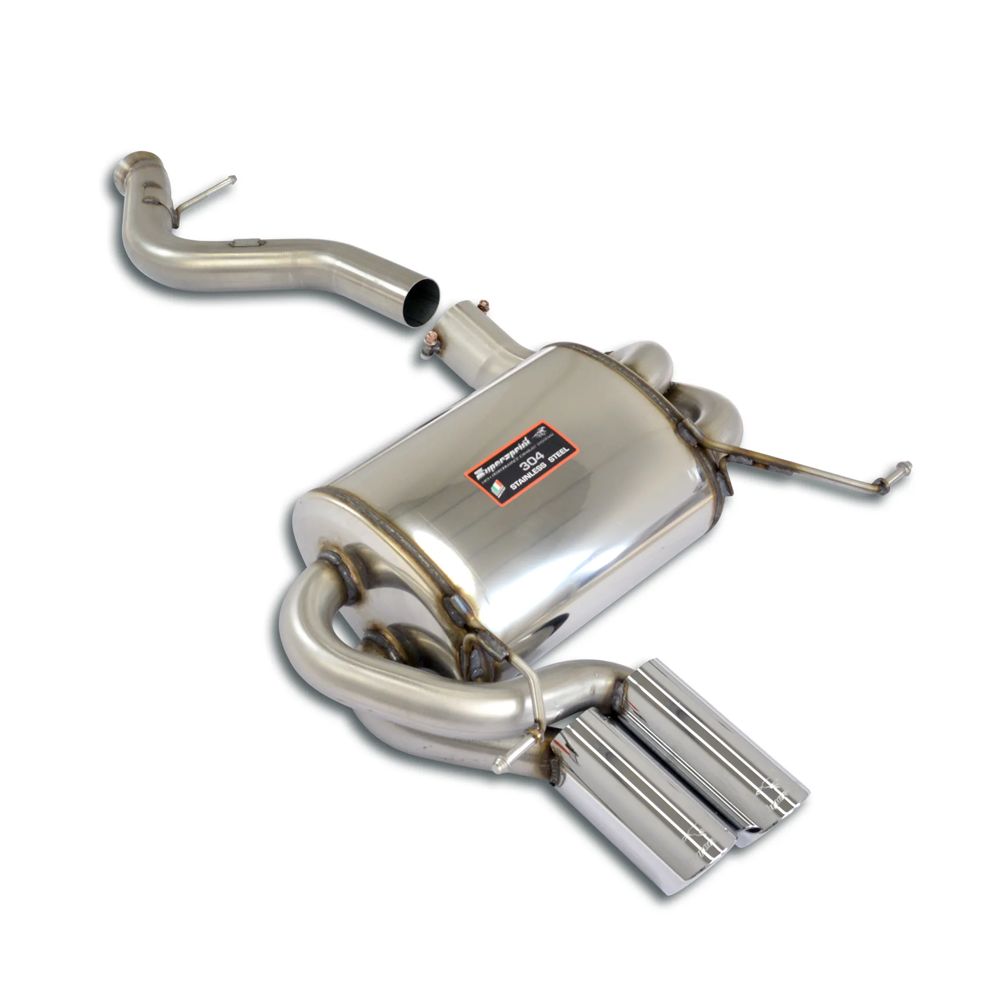 SUPERSPRINT SILENCIOSO TRASERO OO80 SOLDAR EN LA CONEXIÓN BMW E84 X1 25I XDRIVE (6 CYL.- N52N) 2009 – 2011