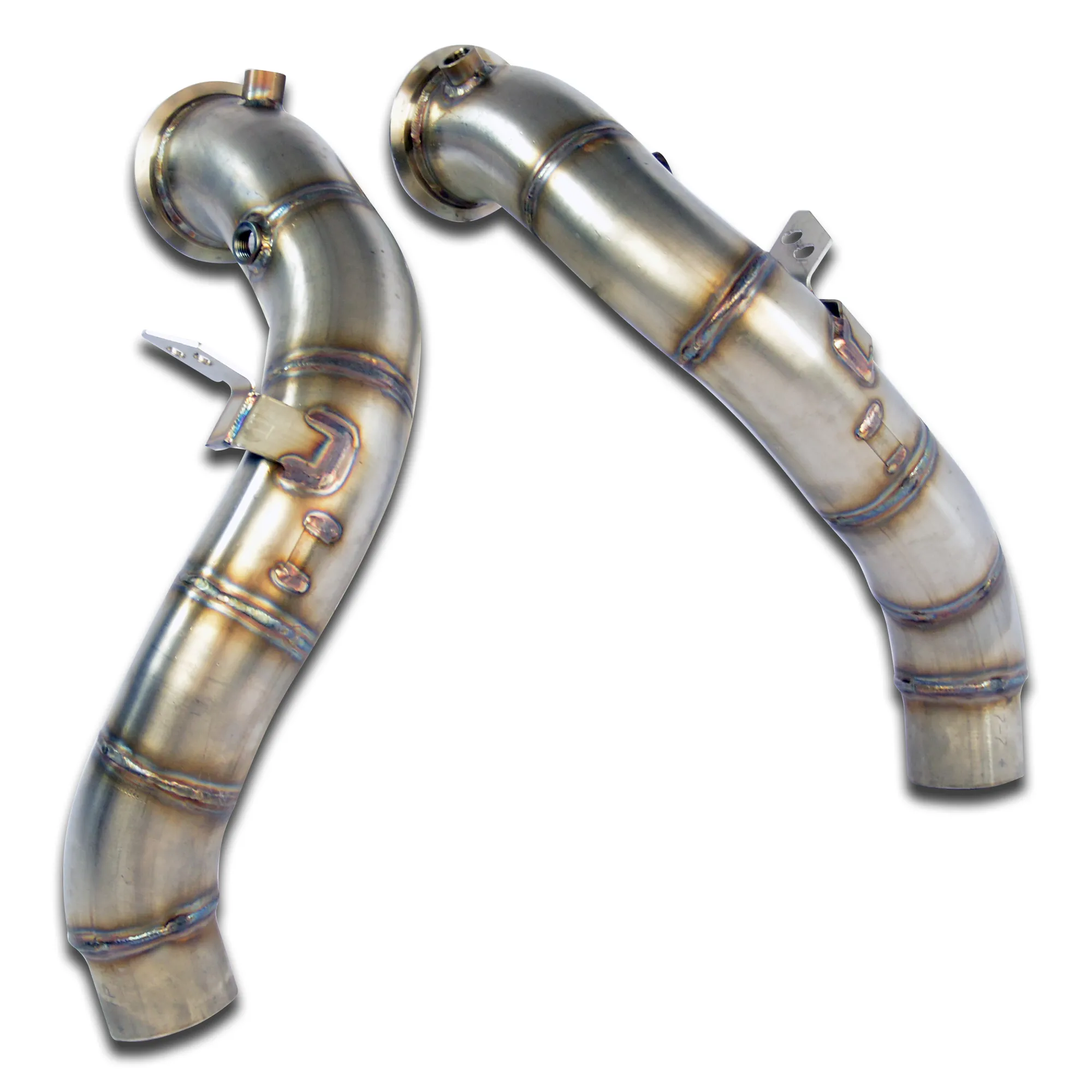 SUPERSPRINT TURBO DOWNPIPE KIT DERECHO-IZQUIERDO (REEMPLAZA CATALIZADOR) BMW F12 M6 COUPÈ – F13 M6 CABRIO V8 «COMPETITION» (600 CV) 2015 – 2018 (WITH VALVE)