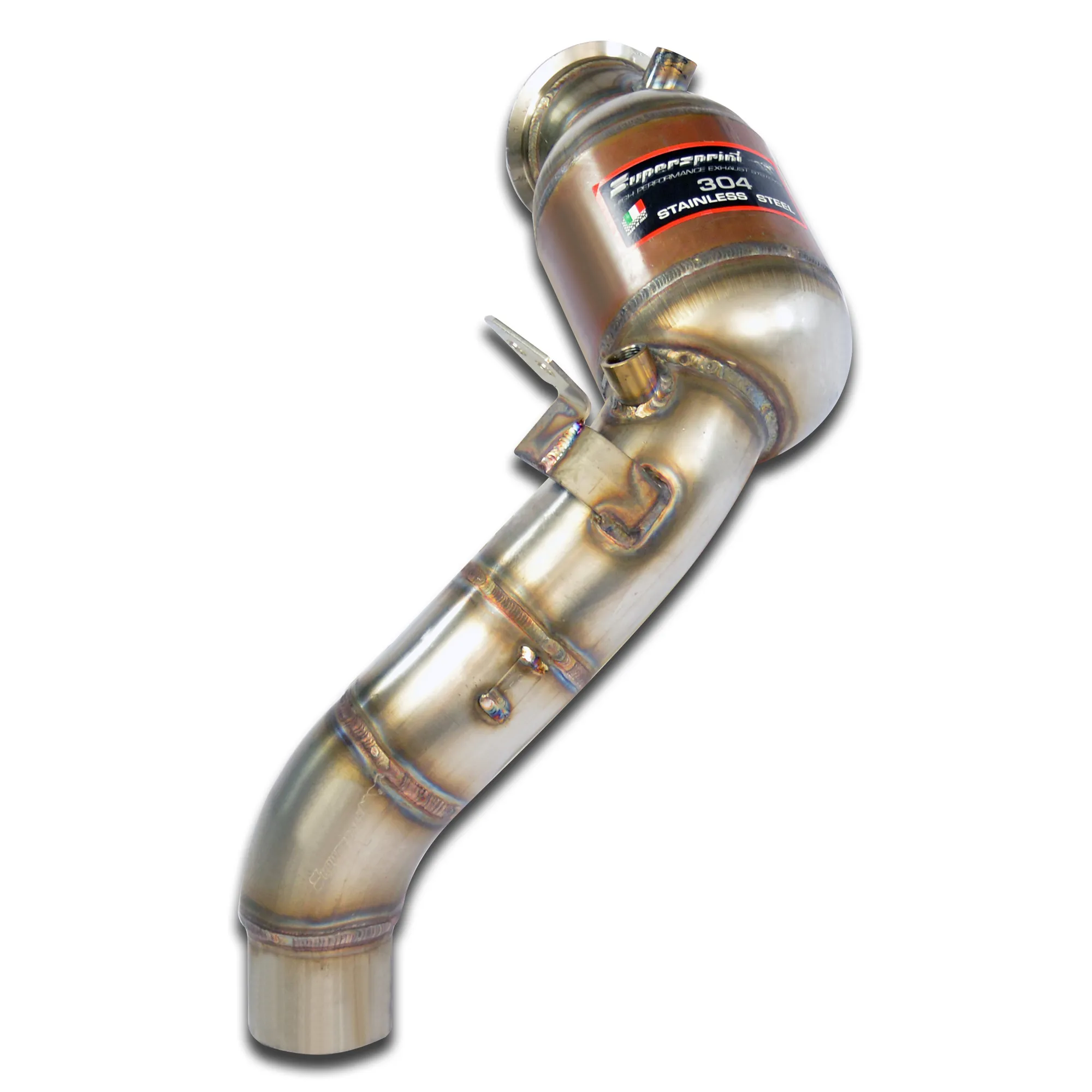 SUPERSPRINT TURBO DOWNPIPE KIT + CATALIZADOR METALICO IZQUIERDO BMW F12 M6 COUPÈ – F13 M6 CABRIO V8 «COMPETITION» (600 CV) 2015 – 2018 (WITH VALVE)