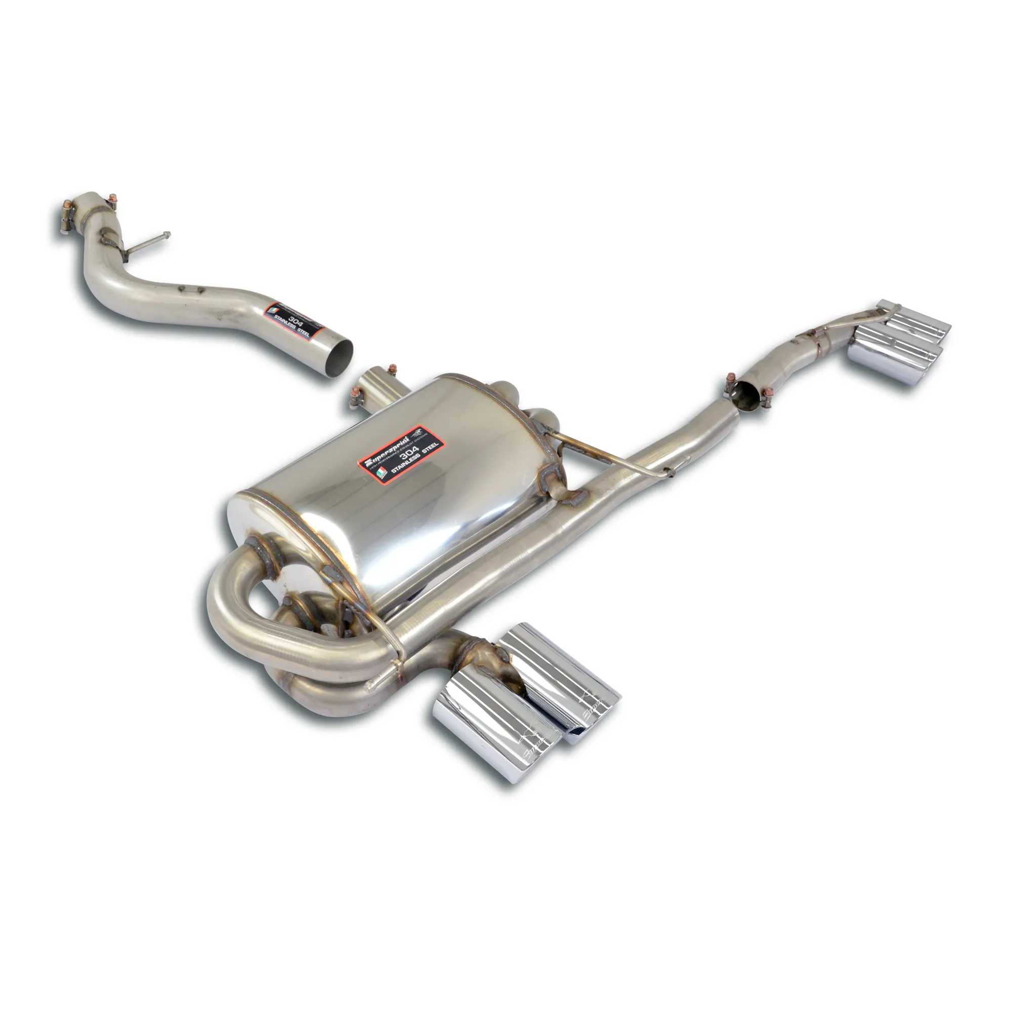 SUPERSPRINT SILENCIOSO TRASERO DERECHO-IZQUIERDO OO80 BMW E84 X1 20I XDRIVE 2.0I TURBO (184 CV) 2011-