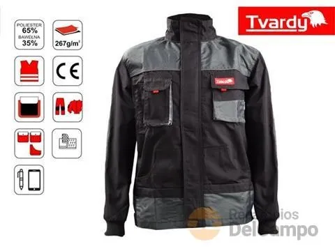 @ chaqueta de trabajo talla s *t-vardy*, algodón (35%) y poliéster (65%)-7 bolsillos (4 cierre velcro)