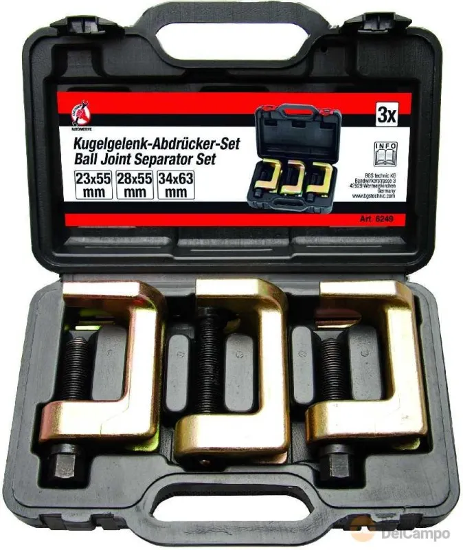 @ estuche 3 extractores de rotulas (23 - 28 - 34 mm) para automoviles y camiones ligeros