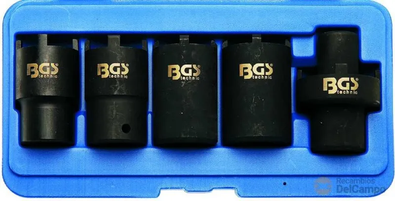 Estuche 5 vasos 1/2" almenados para diferencial y eje trasero mb107 - 114 - 115 - 116 - 126