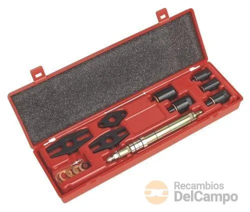 @ estuche de 9 adaptadores de falso inyector para compresimetro diesel, universal
