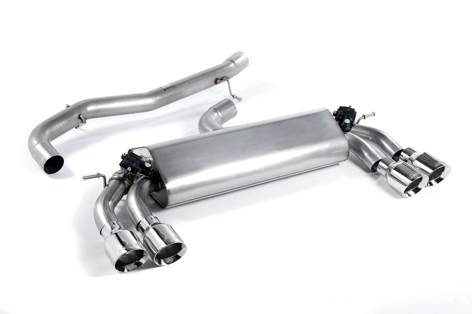 Milltek Cat-back GPF Back – Non-resonated (louder). Quad Round Polished Tips SSXAU393 – Audi S3 2.0 TFSI quattro 3-Door 8V.2 (GPF Equipped Models Only)