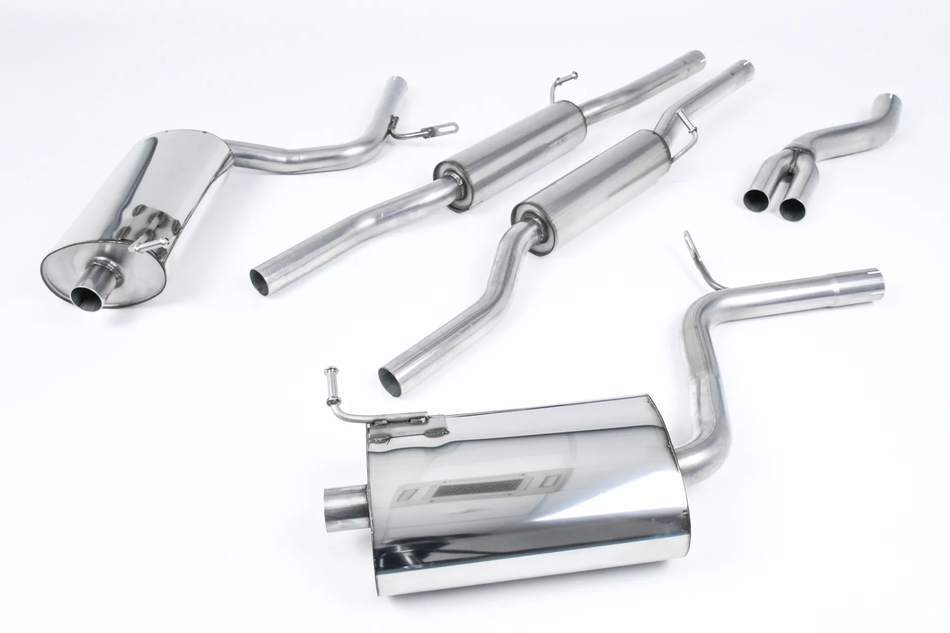 Milltek Cat-back 100mm GT100 Tailpipes. Tipt SSXAU517 – Audi A4 2.0 TFSI B7 quattro and DTM