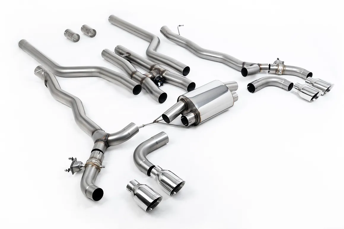 Milltek Cat-back System inc. OPF/GPF Bypass with Polished GT-100 Trim SSXBM1180 – BMW 5 Series M5 & M5 Competition 4.4l Twin Turbo F90 (OPF/GPF Equipped Cars)