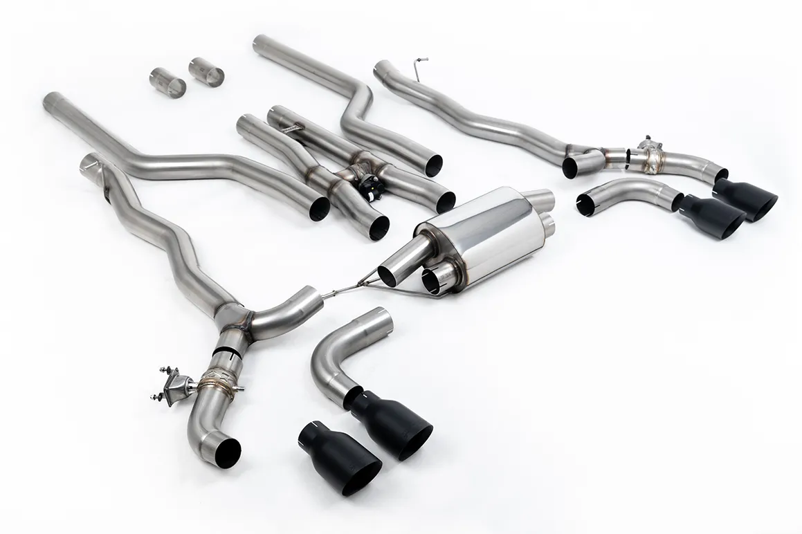 Milltek Cat-back System inc. OPF/GPF Bypass with Cerakote Black GT-100 Trim SSXBM1181 – BMW 5 Series M5 & M5 Competition 4.4l Twin Turbo F90 (OPF/GPF Equipped Cars)