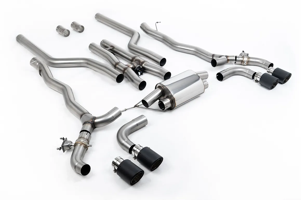 Milltek Cat-back System inc. OPF/GPF Bypass with Carbon JET-100 Trim SSXBM1184 – BMW 5 Series M5 & M5 Competition 4.4l Twin Turbo F90 (OPF/GPF Equipped Cars)