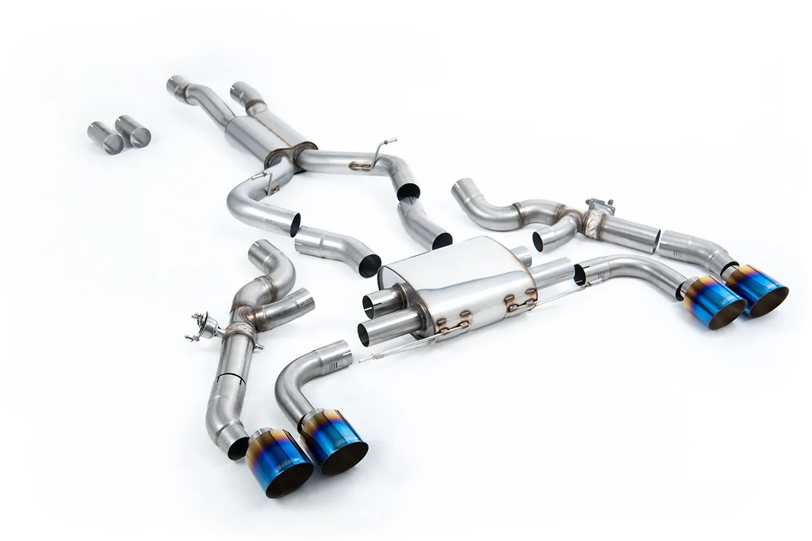Milltek Axle Back System – GT-115 Burnt/Blue Titanium Trim SSXBM1213 – BMW X3 X3M / X3M Comp (G01) 3.0 (ROW & North American S58 Engine – LCI only) (2022 and Later)