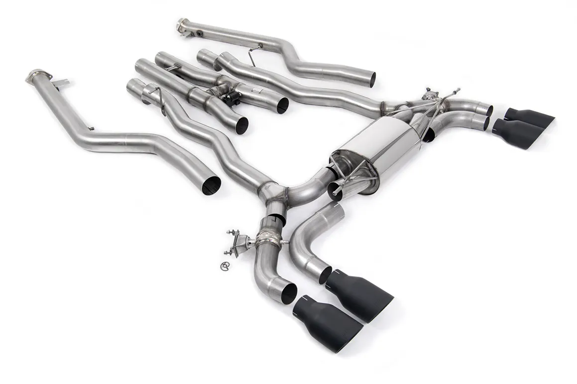 Milltek Cat-back System inc. OPF/GPF Bypass with Cerakote Black GT-100 Trim SSXBM1228 – BMW 5 Series M5 & M5 Competition 4.4l Twin Turbo F90 LCI (OPF/GPF Equipped Cars)