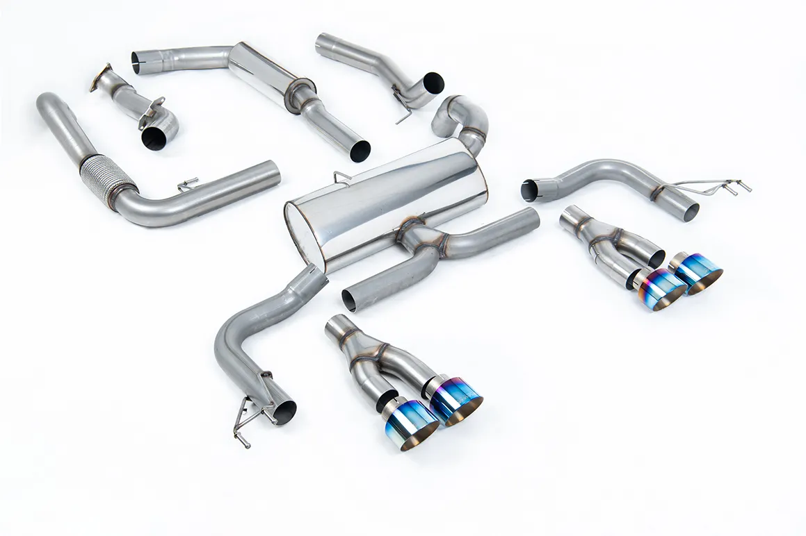 Milltek Cat-back EC-Approved – Burnt Titanium Tips SSXHO235 – Honda / Acura Civic Type R FK2 Turbocharged 2.0 litre i-VTEC (LHD models only)
