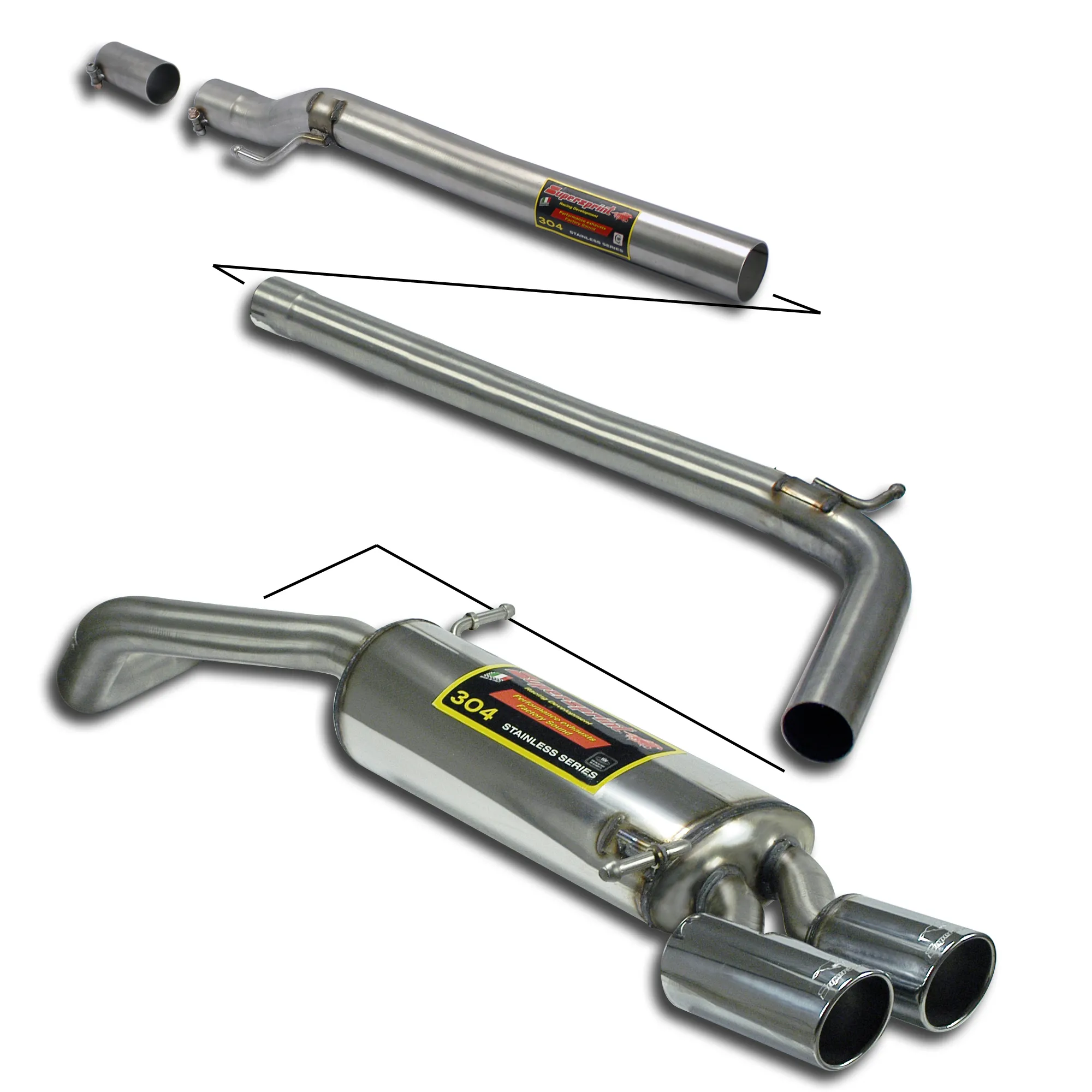 SUPERSPRINT SPORT&SOUND PACK VW POLO 6R GTI 1.4 TSI 3D./5D. (180 CV) 2010-