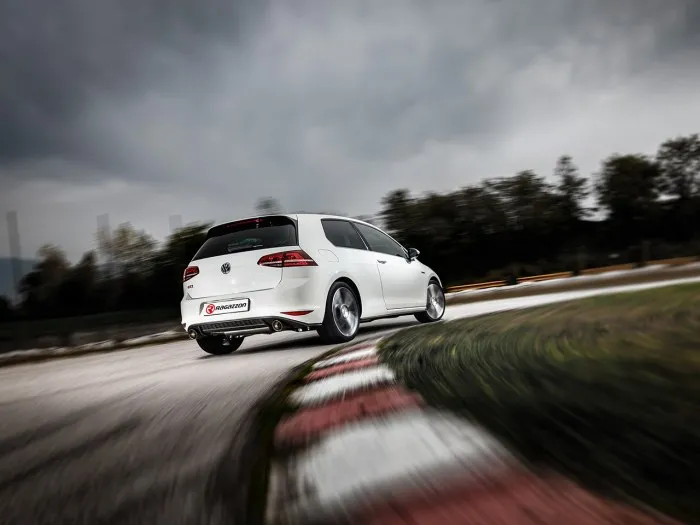 RAGAZZON SILENCIOSO TRASERO DOBLE EN ACERO INOX CON SALIDAS OVALADAS 2 / 108X70 MM VOLKSWAGEN GOLF MK7