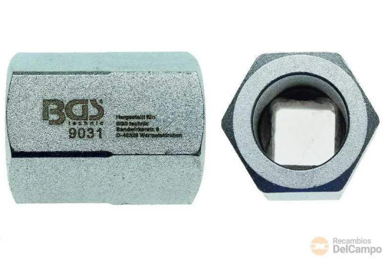 Vaso corto 1/2" hex. 27 mm con guia perforada para sustitución de rodamientos de audi