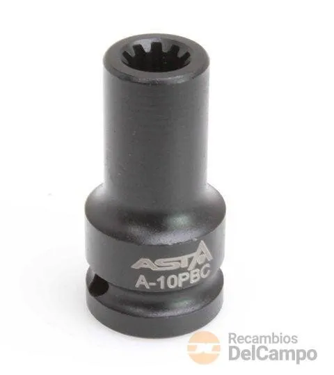 Vaso corto 1/2" de ø 20 mm. x 10 pt. para sustitución de pastillas de freno de porsche - vw touareg - audi q7