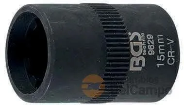 Vaso corto 3/8" impacto 10 caras almenadas interiores de 15 mm para retraer piston de freno para grupo vag & porsche