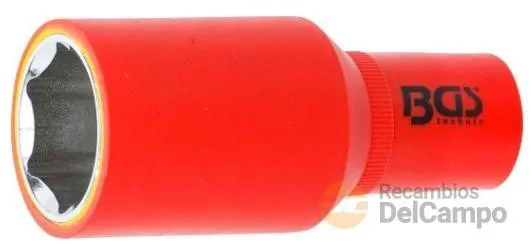 Vaso largo 1/2" hex. vde 1.000v. - 27 mm