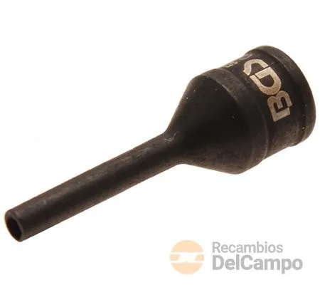 Vaso largo 1/4" impacto en espiral, 2,6 mm., para sustitución de electrodo de calentador de bujia diesel