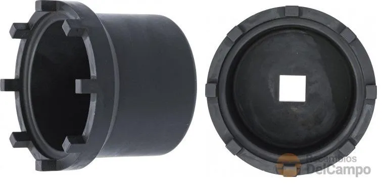 Vaso largo 3/4" de impacto de 8 almenas (10 x 8 mm) de ø 90 mm. int. x 119 mm. ext. para sustitución de buje trasero de scania 420