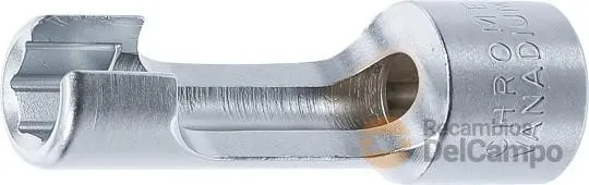 Vaso largo especial 3/8" hex. ranurado 9 x 53 mm., para sustitución de sensor de temperatura con cable, interruptor termico y otros componentes