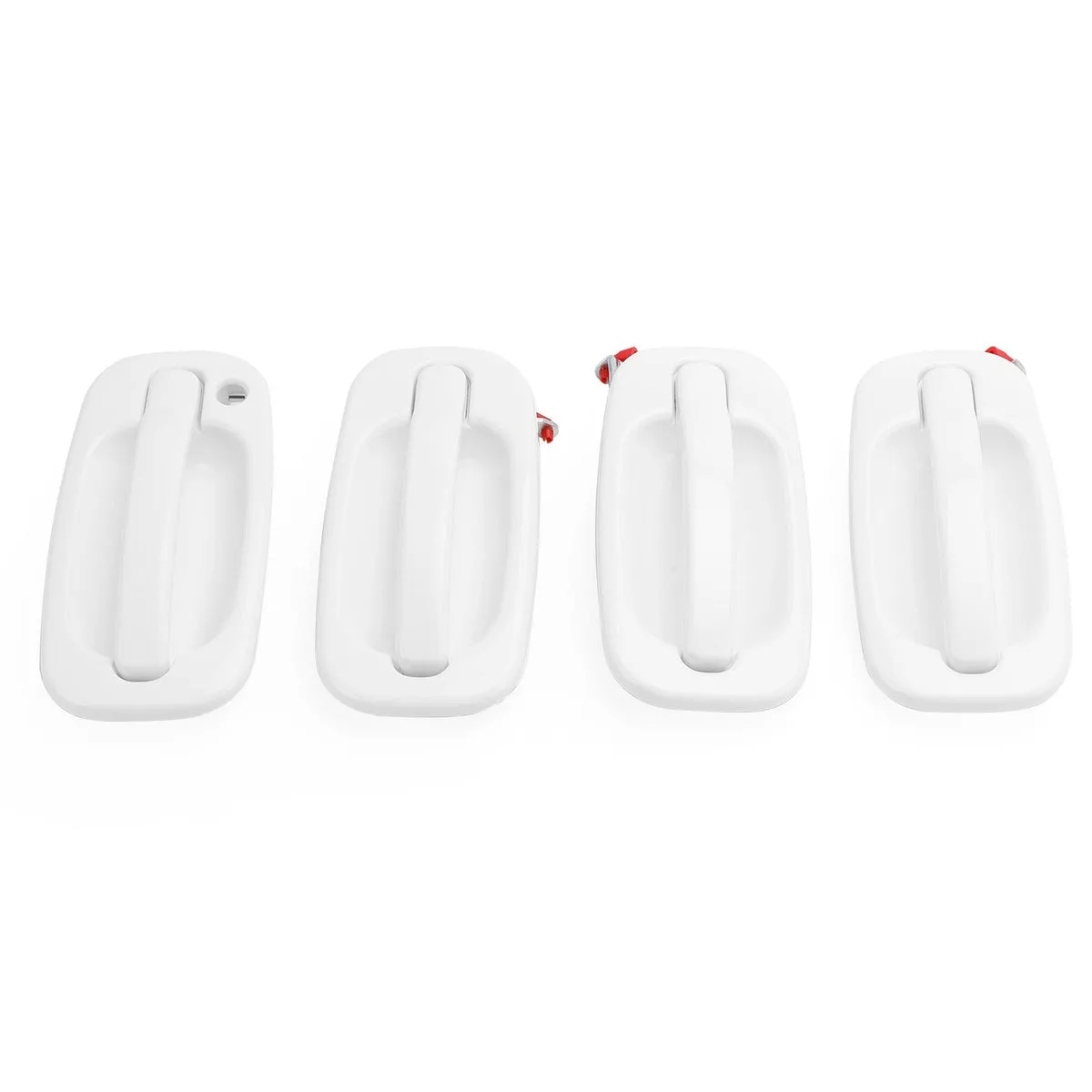 Chevy Silverado 1500/2500/3500 4pcs Exterior Juego de manija de puerta blanca pintada 19356468 19356469