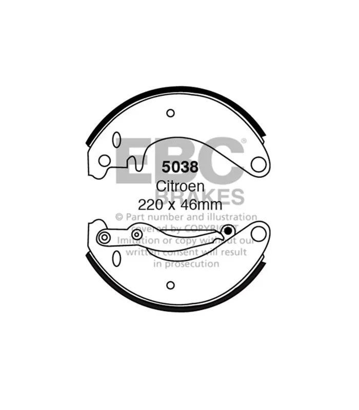 Zapata Delantera EBC 5038